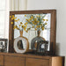 LEIRVIK Mirror, Light Walnut Mirror FOA East