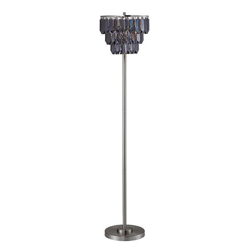 Meg Black/Chrome Floor Lamp Floor Lamp FOA East