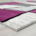 Niksar Gray/Purple 5' X 7' Area Rug Rug FOA East