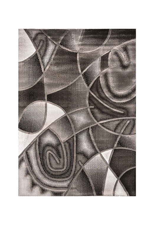 Sivas Gray/Black 5' X 8' Area Rug Rug FOA East