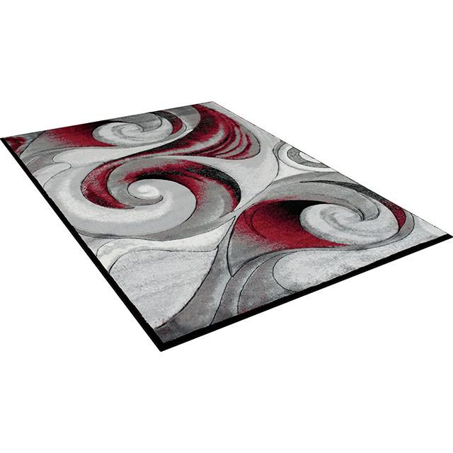 Niksar Red 5' X 7' Area Rug Rug FOA East