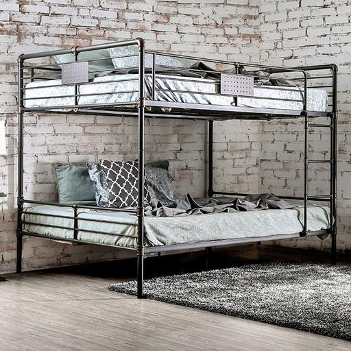 Olga I Antique Black Queen/Queen Bunk Bed Bunk Bed FOA East