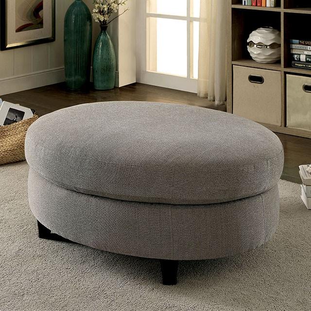 SARIN Warm Gray Ottoman Ottoman FOA East