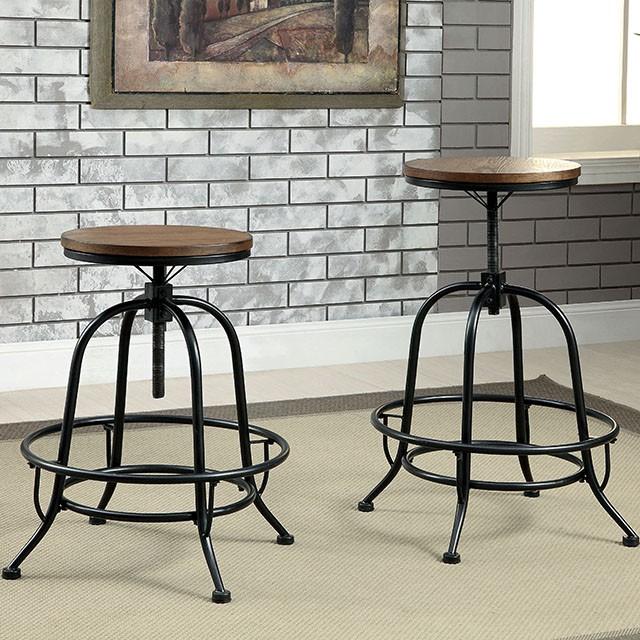 SILVIA I Medium Oak Counter Ht. Stool (2/CTN) Barstool FOA East