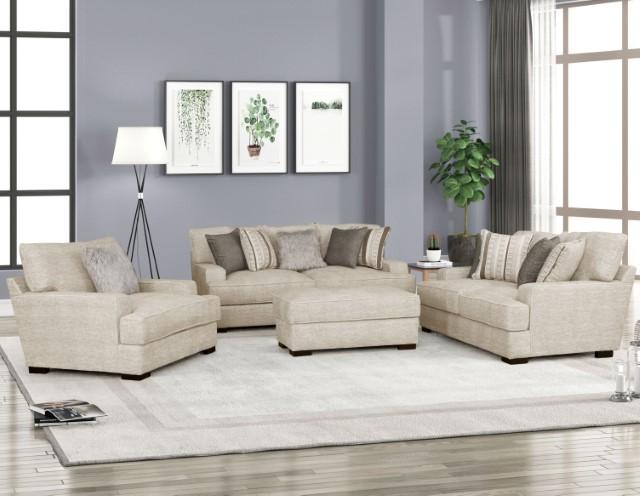 ARDENFOLD Ottoman, Beige Ottoman FOA East