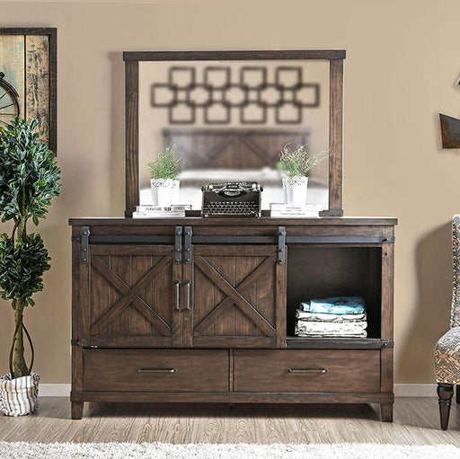 Bianca Dark Walnut Dresser Dresser FOA East