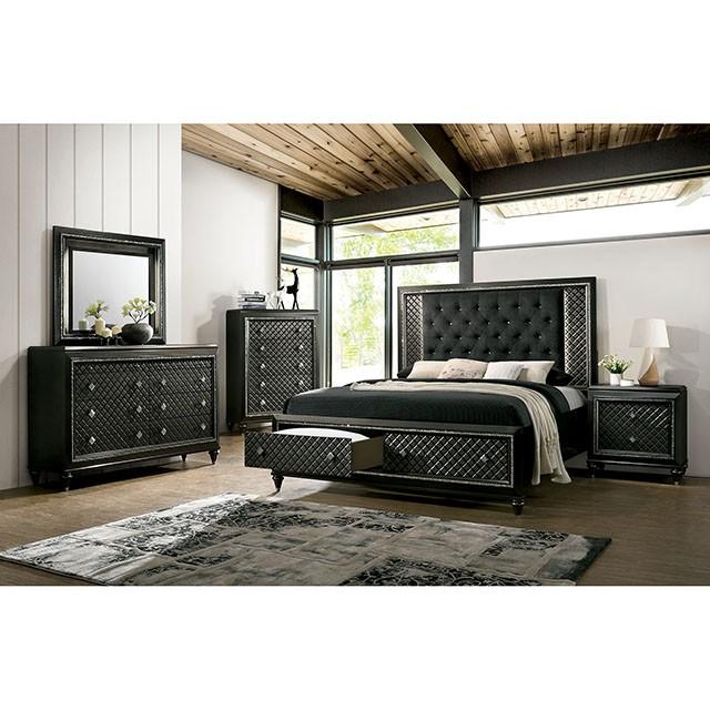 Demetria Metallic Gray Dresser Dresser FOA East