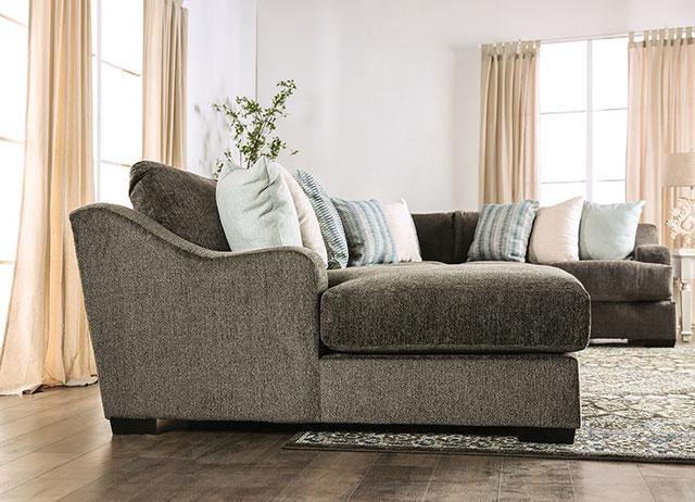 FARRINGDON Sectional, Dark Gray Sectional FOA East