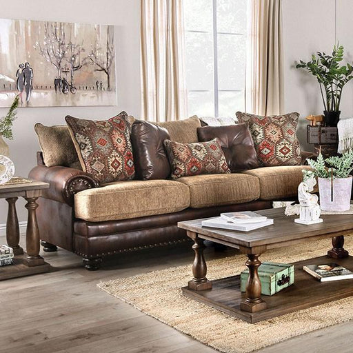 Fletcher Brown/Tan Sofa Sofa FOA East