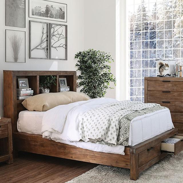 Mcallen Weathered Light Oak E.King Bed Bed FOA East