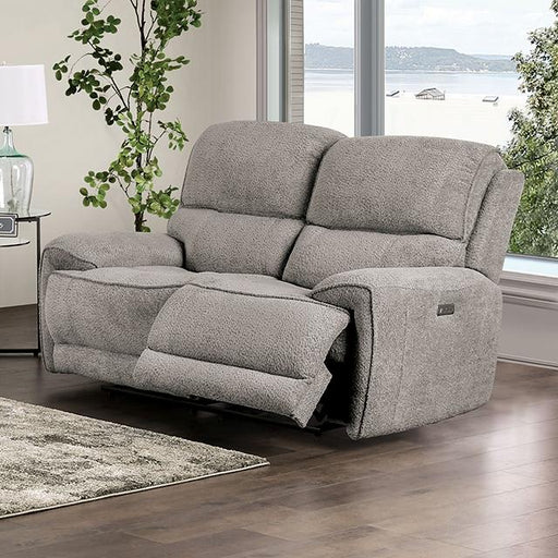 MORCOTE Power Loveseat, Light Gray Loveseat FOA East