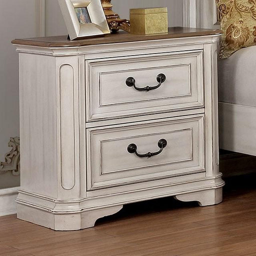 Pembroke Antique Whitewash Night Stand Nightstand FOA East