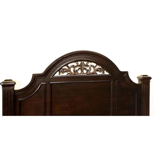 Syracuse Dark Walnut Cal.King Bed Bed FOA East