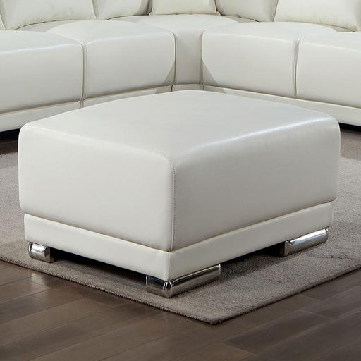 ALTHEA Ottoman, White Ottoman FOA East