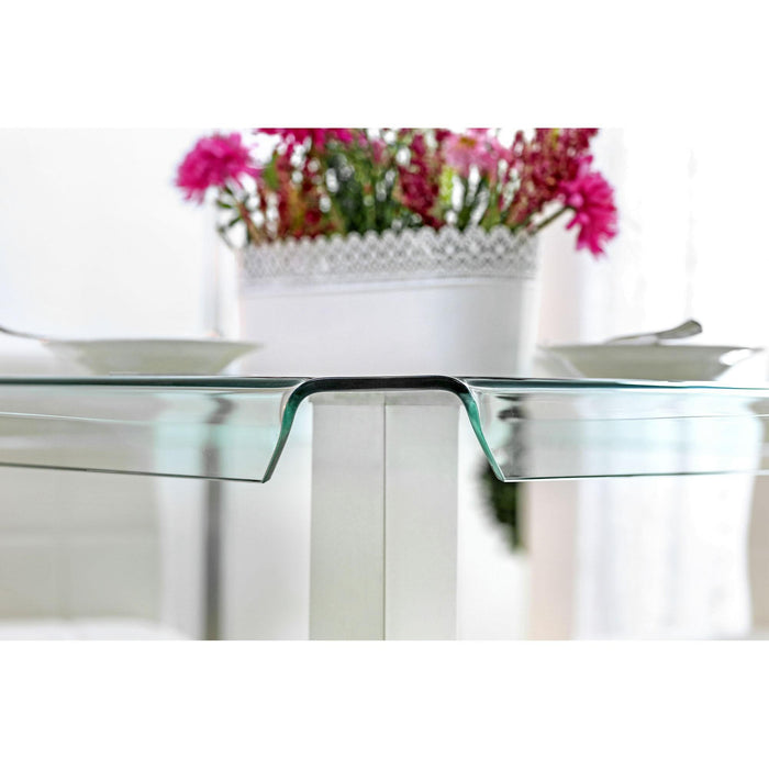 Richfield II Silver/Chrome Counter Ht. Table Dining Table FOA East