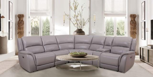 GORGIUS Power Sectional, Light Gray Sectional FOA East