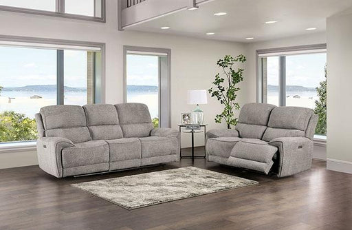 MORCOTE Power Loveseat, Light Gray Loveseat FOA East