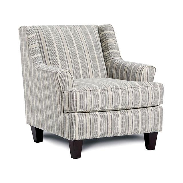 PORTHCAWL Accent Chair, Stripe Chair FOA East