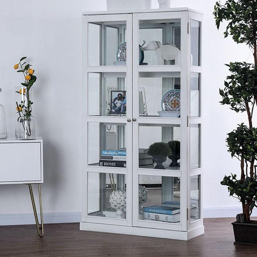 Vilas White Curio Cabinet Curio FOA East