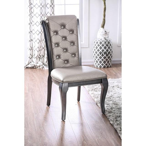 Amina Gray Side Chair (2/CTN) Dining Chair FOA East