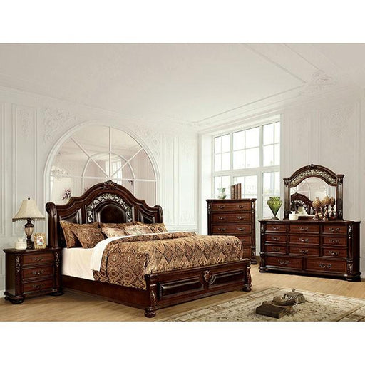 Flandreau Brown Cherry/Espresso Cal.King Bed Bed FOA East