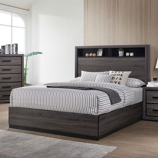 Conwy Gray Queen Bed Bed FOA East