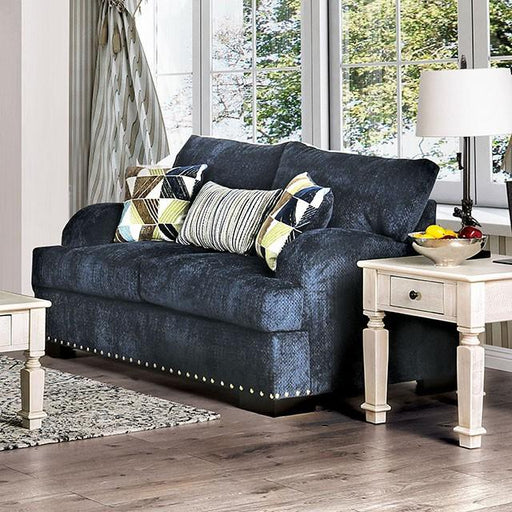 Jayda Navy Love Seat Loveseat FOA East