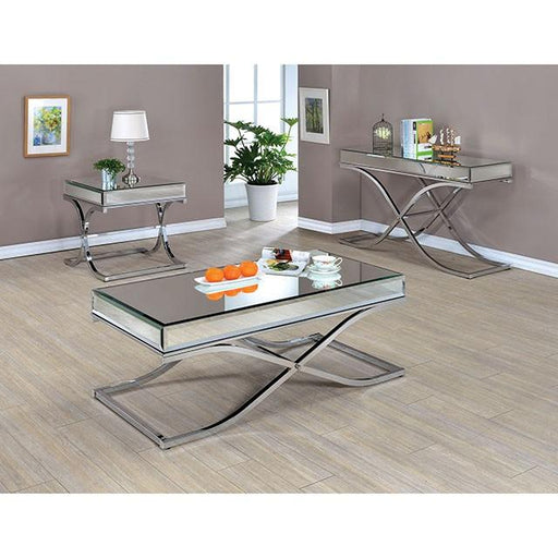 SUNDANCE Chrome Coffee Table, Chrome Coffee Table FOA East