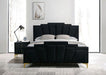 FLORIZEL E.King Bed, Black Bed FOA East