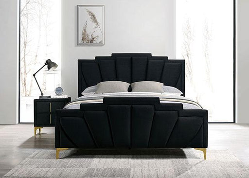 FLORIZEL E.King Bed, Black Bed FOA East