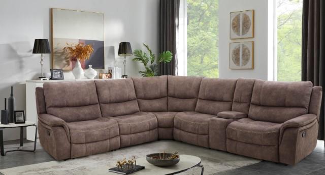 JEROMINUS Sectional, Dark Brown Sectional FOA East