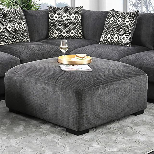 Kaylee Gray Ottoman Ottoman FOA East