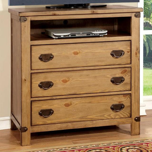 PIONEER Weathered Elm Media Chest Media Chest FOA East