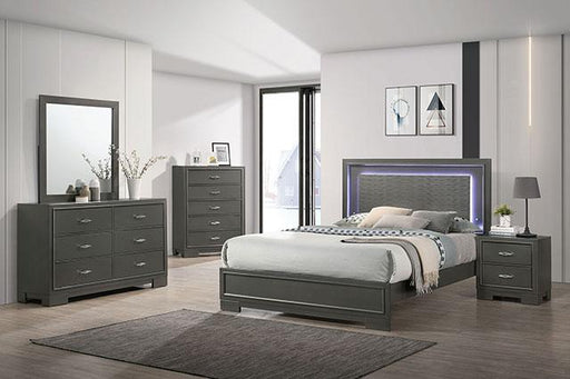 ALISON Full Bed, Dark Walnut Bed FOA East