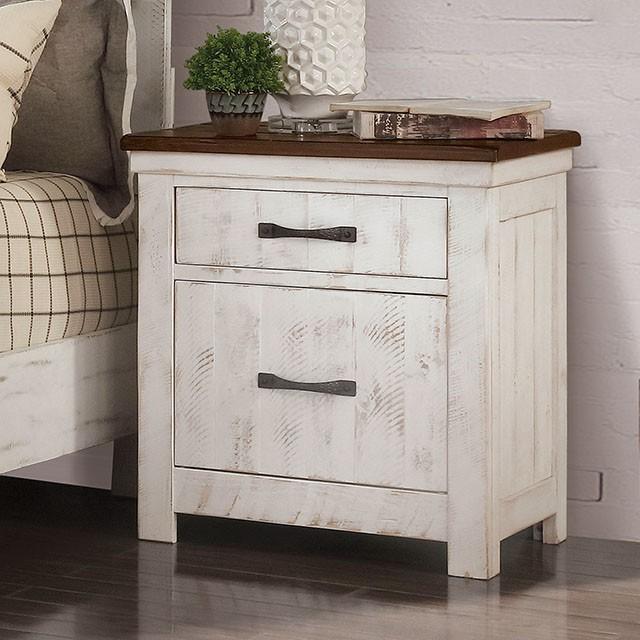 ALYSON Night Stand w/ USB Plug Nightstand FOA East