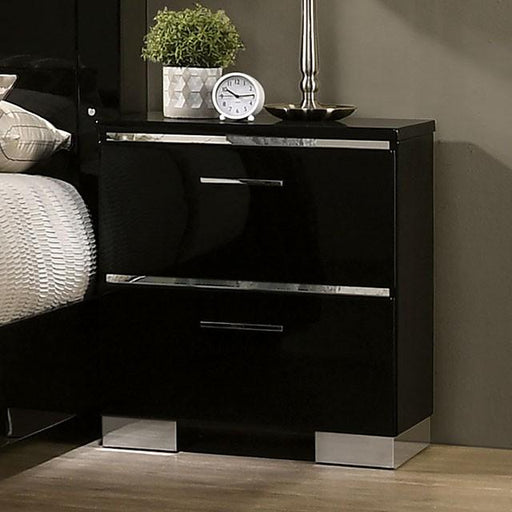 CARLIE Night Stand w/ USB Plug Nightstand FOA East