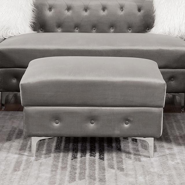 CIABATTONI Ottoman, Gray Ottoman FOA East