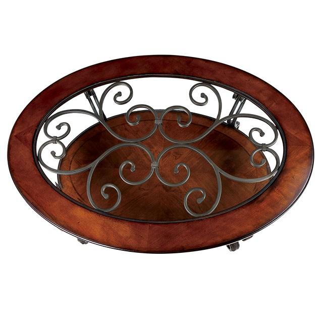 MAY Brown Cherry Coffee Table Coffee Table FOA East