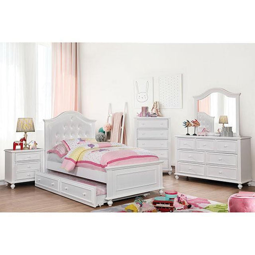 OLIVIA White Full Bed Bed FOA East