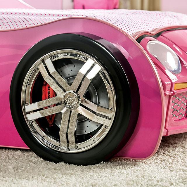 PRETTY GIRL CAR BED Twin Bed, Pink Bed FOA East