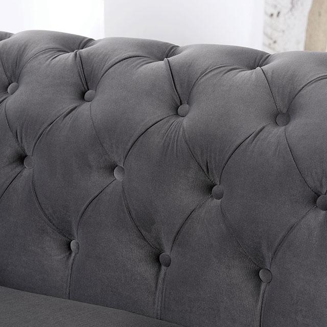 CASTELLON Loveseat, Dark Gray Loveseat FOA East