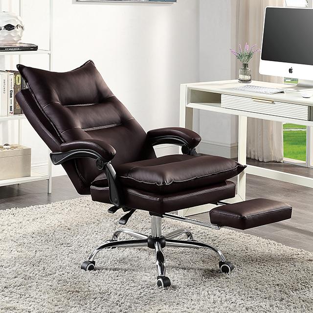 PERCE Office Chair, Brown Chair FOA East