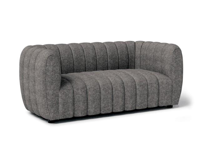 AVERSA Loveseat, Charcoal Gray Loveseat FOA East