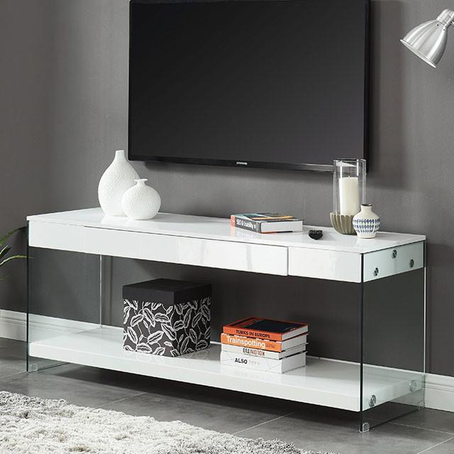 Sabugal White 60" TV Stand TV Stand FOA East