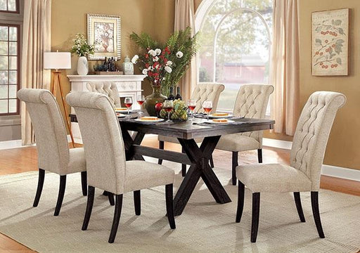 XANTHE Black Dining Table Dining Table FOA East