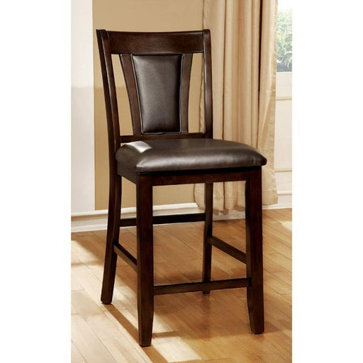 BRENT II Dark Cherry/Espresso Counter Ht. Chair (2/CTN) Dining Chair FOA East