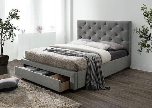 SYBELLA Twin Bed, Gray Bed FOA East