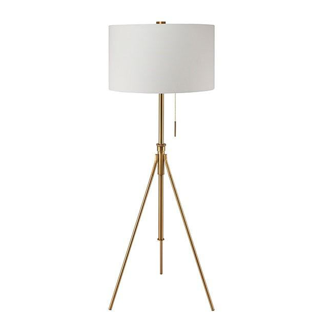 Zaya Stained Gold Floor Lamp Floor Lamp FOA East