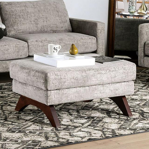 Harlech Gray Ottoman Ottoman FOA East