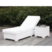 Somani Adjustable Chaise + End Table Outdoor Seating Set FOA East